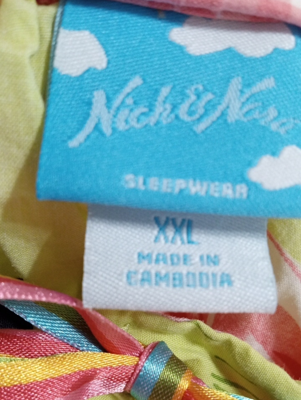 Vintage Women's Nick And Nora Flamingo Print Pajama Pants - Pink on Light Green - Picture 4 of 5